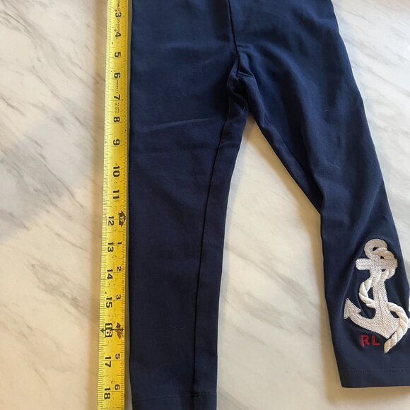 Polo Ralph Lauren Baby Pants - Size 3/3T - Navy Blue Nautical Theme with Anchor - Picture 11 of 11